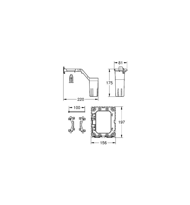 РАМКА ЗА АРОМАТНИ ТАБЛЕТКИ UNIVERSAL GROHE 38796000