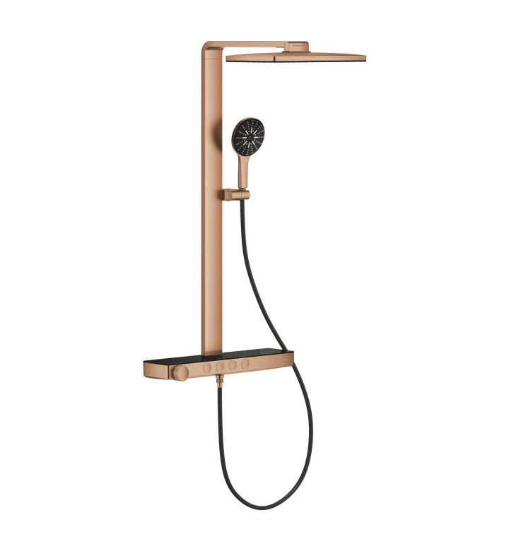 ДУШ СИСТЕМА С ТЕРМОСТАТЕН СМЕСИТЕЛ ЗА СТЕНЕН МОНТАЖ, RAINSHOWER AQUA PURE 100962DL00