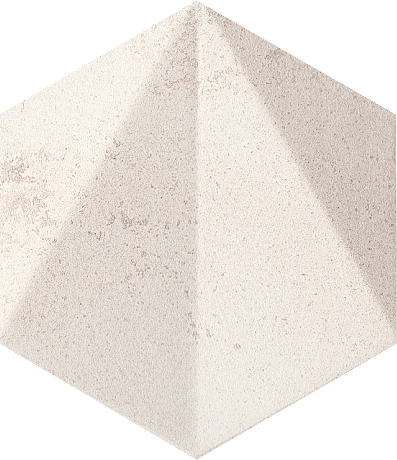 Декор Free Space HEX White STR 11x12,5