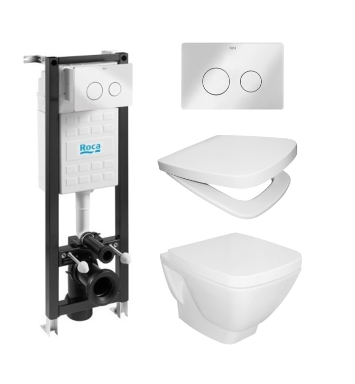 КОМПЛЕКТ ECO COMPACT С БУТОН К02 ХРОМ ГЛАНЦ, 4 В 1 HAPPY SMART, ОК,ЧИНИЯ, СЕД, И КАПАК, A89P10T010 + H8205700000003 + WM625SZ3U00LP01