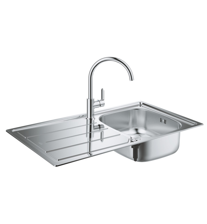 КУХНЕНСКИ УМИВАЛНИК К200 С ОТЦЕДНИК 500 X 860 MM И СМЕСИТЕЛ 31562SD0