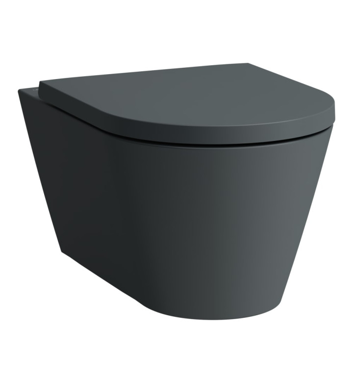 ТОАЛЕТНА ЧИНИЯ KARTELL, ЗА СТЕНЕН МОНТАЖ, RIMLESS GRAPHITE MATT H8,2033,7,758,000,1