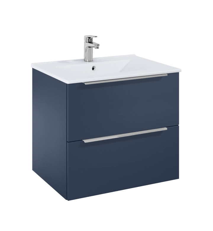 ДОЛЕН ШКАФ ELEGANT PLUS С 2 ЧЕКМЕДЖЕТА И УМИВАЛНИК 600 MM, ЦВЯТ НОЩНО НЕБЕ A852018538
