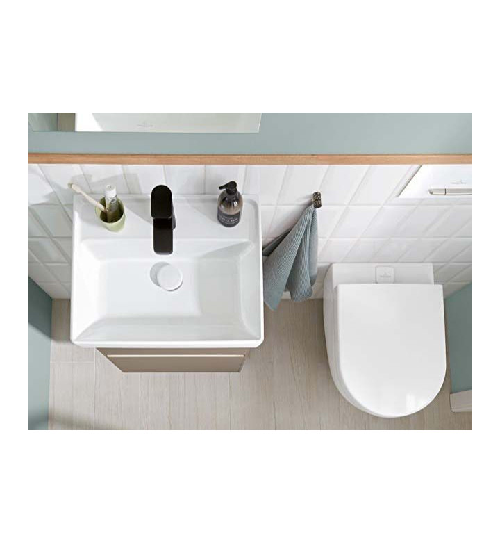 ТОАЛЕТНА ЧИНИЯ SUBWAY 2,0, WASHDOWN 370 Х 560 Х 365 MM, VIFRESH ANTIBAC CERAMIC PLUS, ALPIN WHITE 5614A1T2