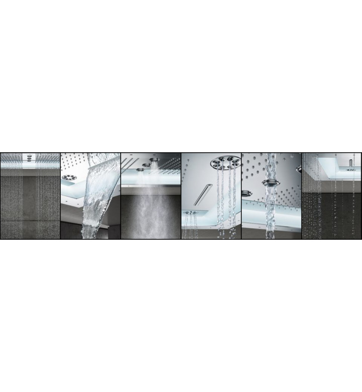 ДУШ ПИТА RAINSHOWER F-SERIES 40 AQUASYMPHONY, С 6+ СТРУИ И СВЕТЛИНИ 26373001