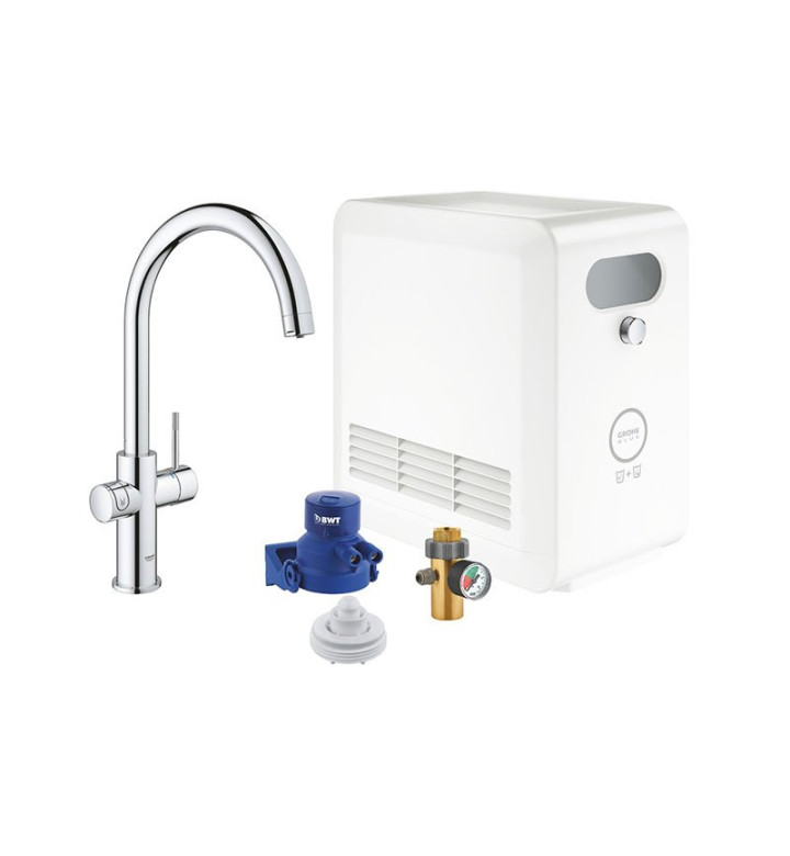 КОМПЛЕКТ СМЕСИТЕЛ ЗА КУХНЕНСКИ УМИВАЛНИК GROHE BLUE PROFESIONAL, C - ЧУЧУР 31323002