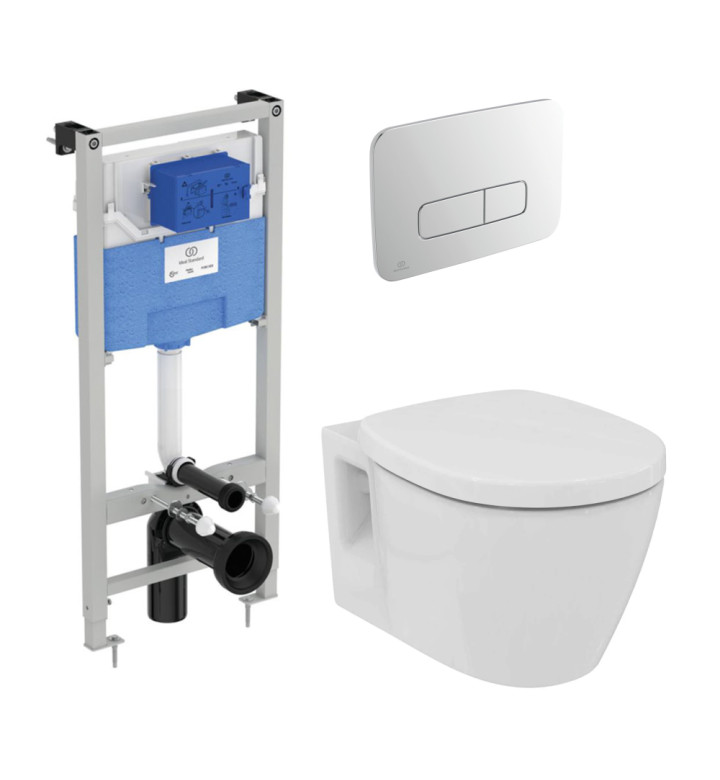 КОМПЛЕКТ ЗА WC, CONNECT, R027767 - R0124AA - E716601 С ПЛАВНО ПАДАЩА СЕДАЛКА