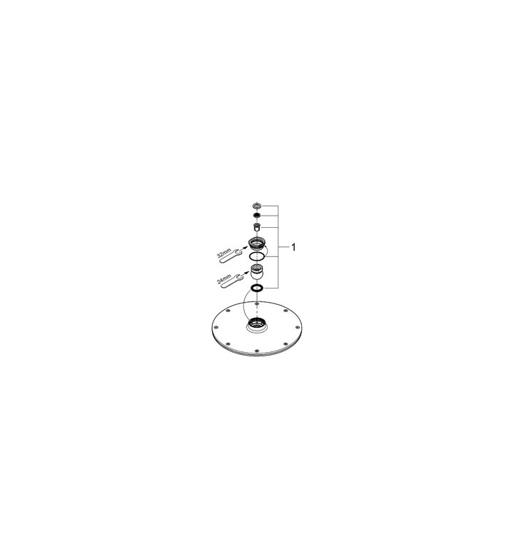 ДУШ ГЛАВА ONDUS 210MM 27287000