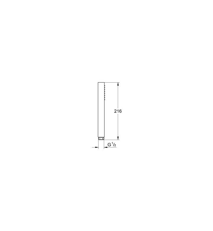 ДУШ РЪЧЕН EUPHORIA CUBE+ STICK С 1 СТРУЯ 27888000