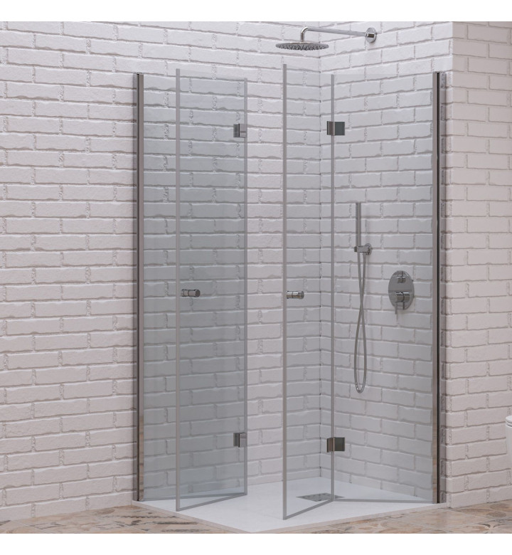 ДУШ ПАРАВАН 900 X 2000 MM, CLEAR NANO, 6 MM, ХРОМ 5206836659190