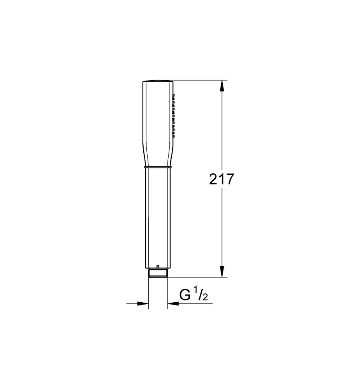 РЪЧЕН ДУШ С 1 СТРУЯ GRANDERA STICK 26037IG0