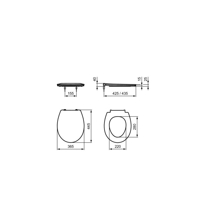 ТОАЛЕТНА СЕДАЛКА, EUROVIT E131701