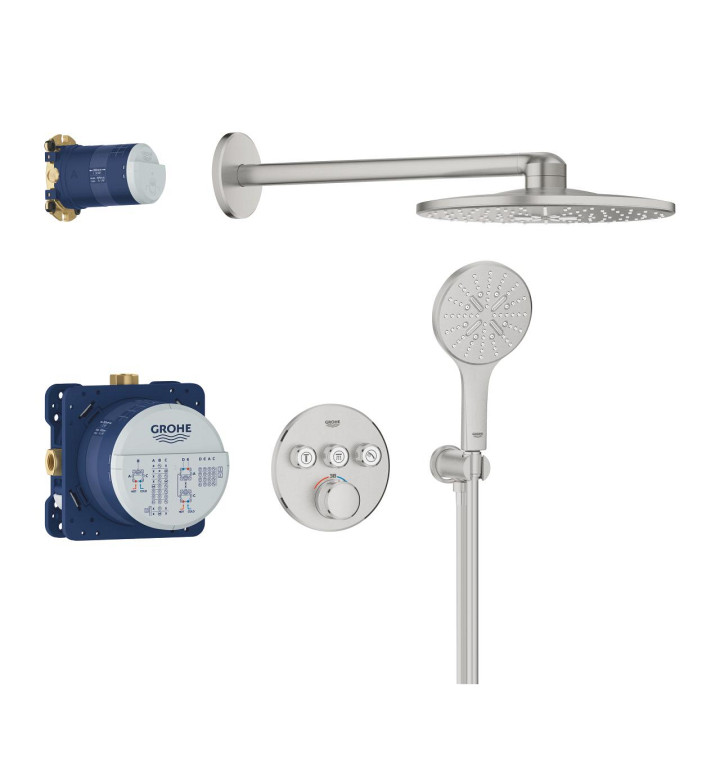 ДУШ СИСТЕМА ЗА ВГРАЖДАНЕ, С 3 ИЗВОДА, GROHTHERM SMARTCONTROL 34863DC0