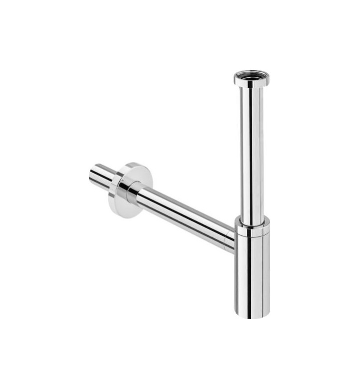 ДИЗАЙНЕРСКИ ХРОМИРАН СИФОН ЗА МИВКА, ТИП БУТИЛКА ELEGANTA 5788, Ф 32 MM, 1 1/4 