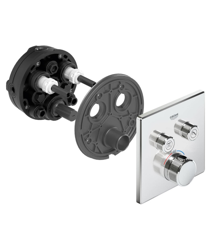 ТЕРМОСТАТЕН СМЕСИТЕЛ ЗА ВГРАЖДАНЕ С 2 ФУНКЦИИ GROHTHERM SMARTCONTROL 29124000