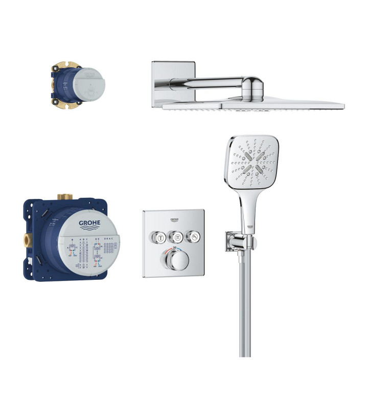 ДУШ СИСТЕМА С 3 ИЗВОДА GROHTHERM SMARTCONTROL CUBE 34864000