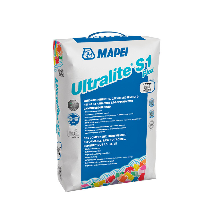 ЛЕПИЛО ЗА ПЛОЧКИ ULTRALITE S1 FLEX (LD) WHITE, 15 KG