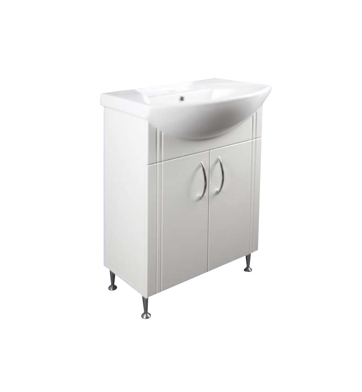 УМИВАЛНИК СЪС ШКАФ KORONA, БЯЛ, 55 CM W5521WG