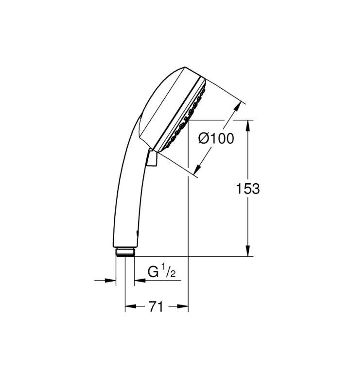 РЪЧЕН ДУШ С 3 СТРУИ NEW TEMPESTA COSMOPOLITAN 100 27574002