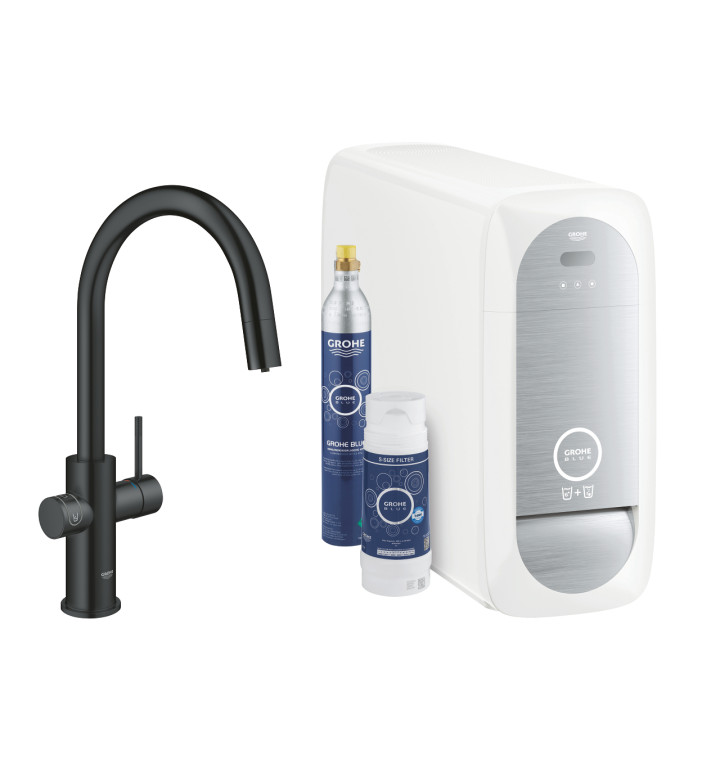 КОМПЛЕКТ ЗА КУХНЯ, GROHE BLUE HOME, С - ЧУЧУР С ИЗДЪРПВАЩ СЕ АЕРАТОР 31541KS0