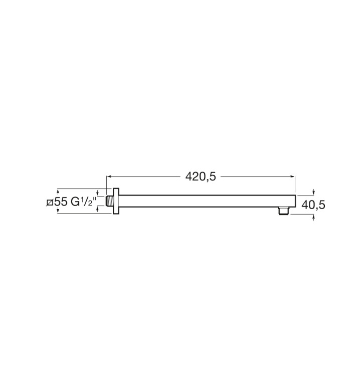 РАМО ЗА ДУШ ГЛАВА RAINSENSE 400MM A5B0950C00