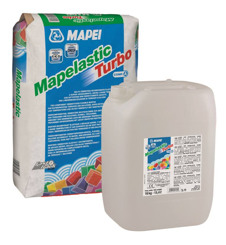 ХИДРОИЗОЛАЦИЯ MAPELASTIC TURBO, КОМПОНЕНТ B - 16 KG