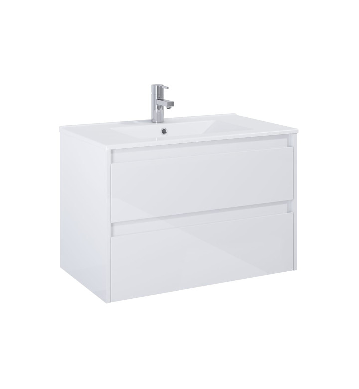 ШКАФ CLAUDIA UNIK 800 MM С 2 ЧЕКМЕДЖЕТА БЯЛ ГЛАНЦ A851926806 + A857795806 + A3272A400