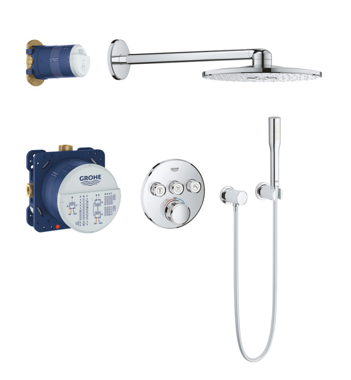ДУШ СИСТЕМА GROHTHERM SMARTCONTROL С RAINSHOWER 310 SMARTACTIVE CUBE 34705000