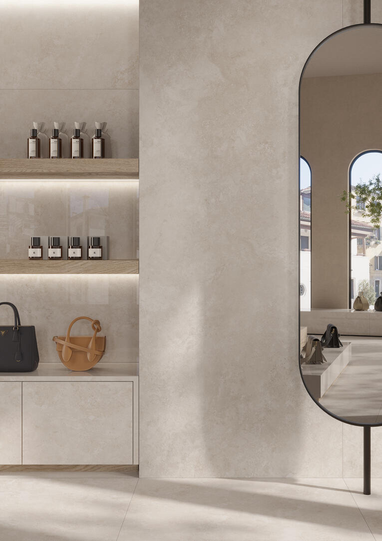 Гранитогрес TRAVERTINO CROSSCUT PERLA MAT 60x120