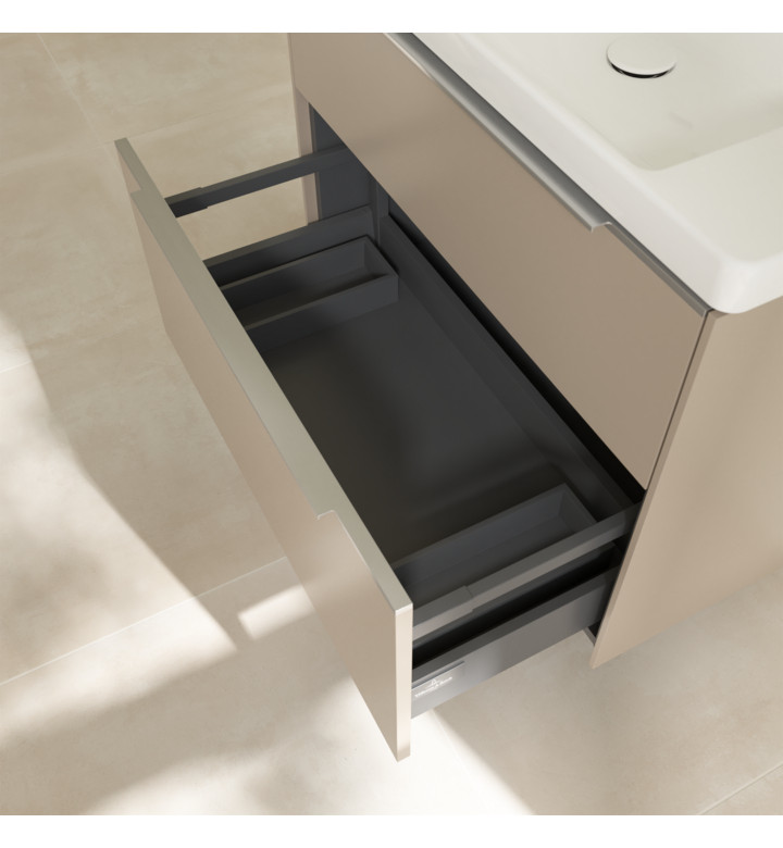 ШКАФ SUBWAY 3,0, 772 X 576 X 462 MM С ДВЕ ЧЕКМЕДЖЕТА, TAUPE C57400VM