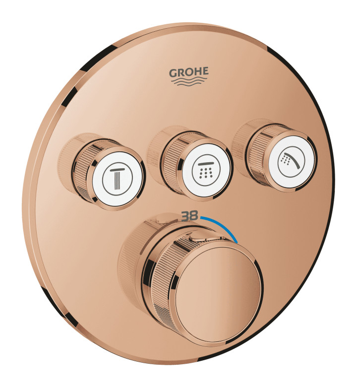 ТЕРМОСТАТЕН СМЕСИТЕЛ С ТРИ ИЗВОДА, GROHTHERM SMARTCONTROL 29121DA0