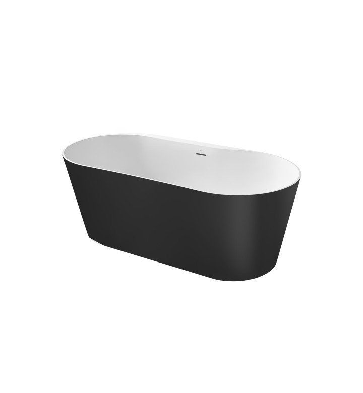 ВАНА ОВАЛНА ОТ STONEX 1590 X 790 X 590 MM, BLACK / WHITE A2484660K0