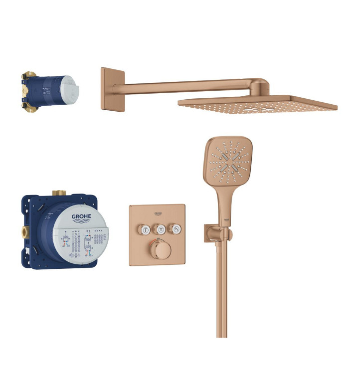 GROHTHERM SMARTCONTROL CUBE, ДУШ СИСТЕМА С 3 ИЗВОДА 34864DL0