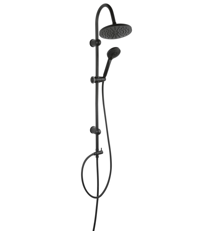 ДУШ СИСТЕМА БЕЗ СМЕСИТЕЛ С 3 ФУНКЦИОНАЛЕН ДУШ, RONDO BLACK NP21-BL