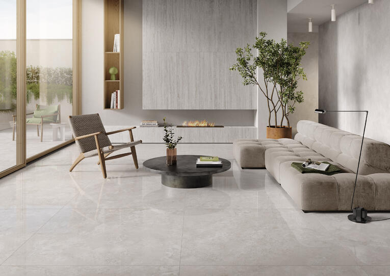 Гранитогрес TRAVERTINO CROSSCUT GRIGIO POL 60x60