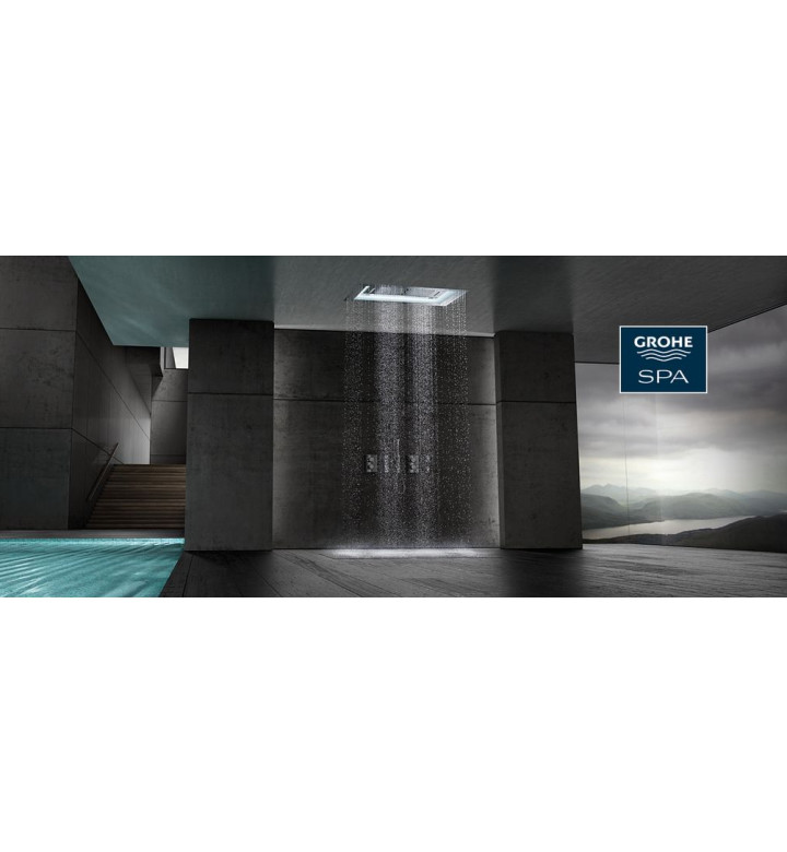 ДУШ ПИТА RAINSHOWER F-SERIES 40 AQUASYMPHONY, С 6+ СТРУИ И СВЕТЛИНИ 26373001