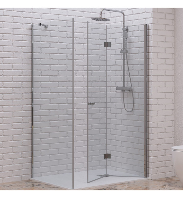ДУШ ПАРАВАН 900 X 2000 MM, CLEAR NANO, 6 MM, ХРОМ 5206836659190
