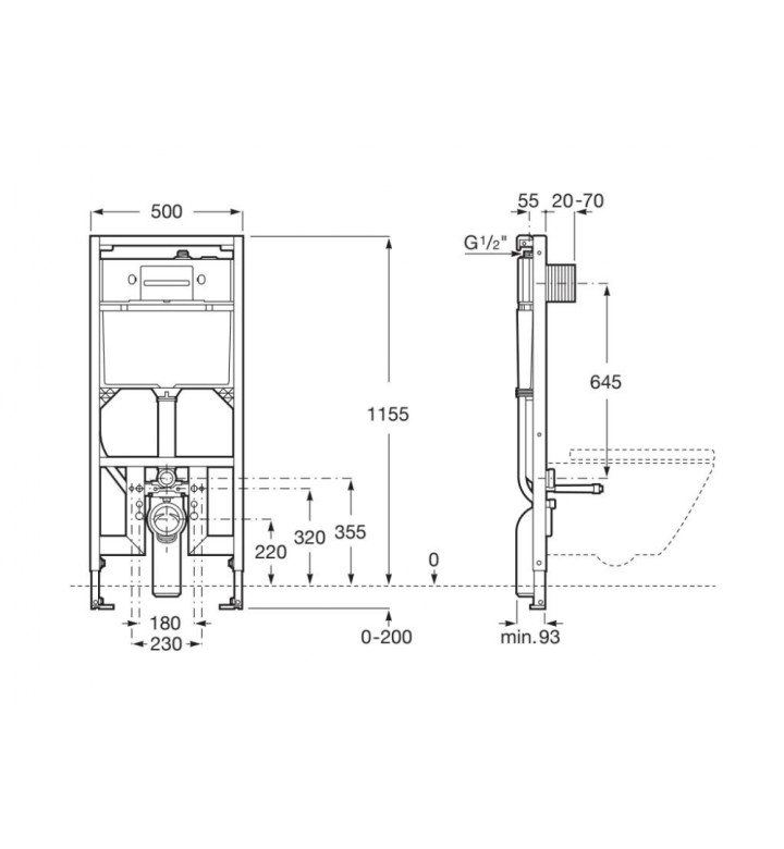 СТРУКТУРА ЗА ВГРАЖДАНЕ DUPLO WC S SMART A8900A8020