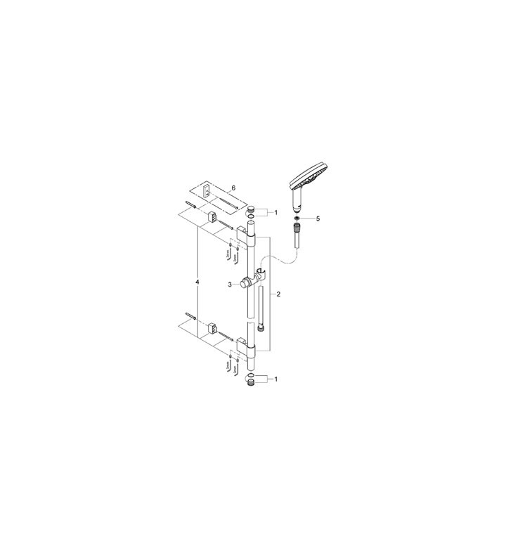 ДУШ СИСТЕМА RAINSHOWER COSMOPOLITAN 160 С 4 СТРУИ 28763001