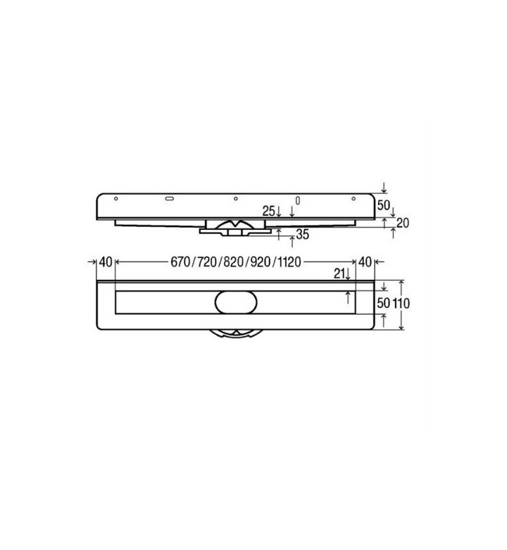 ТЯЛО ЗА ЛИНЕЕН СИФОН ADVANTIX 800MM 737023