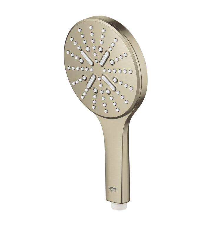 RAINSHOWER SMARTACTIVE 130 ДУШ РЪЧЕН, С 3 МОДЕЛА НА СТРУЯТА, МАТ-НИКЕЛ 26574EN0