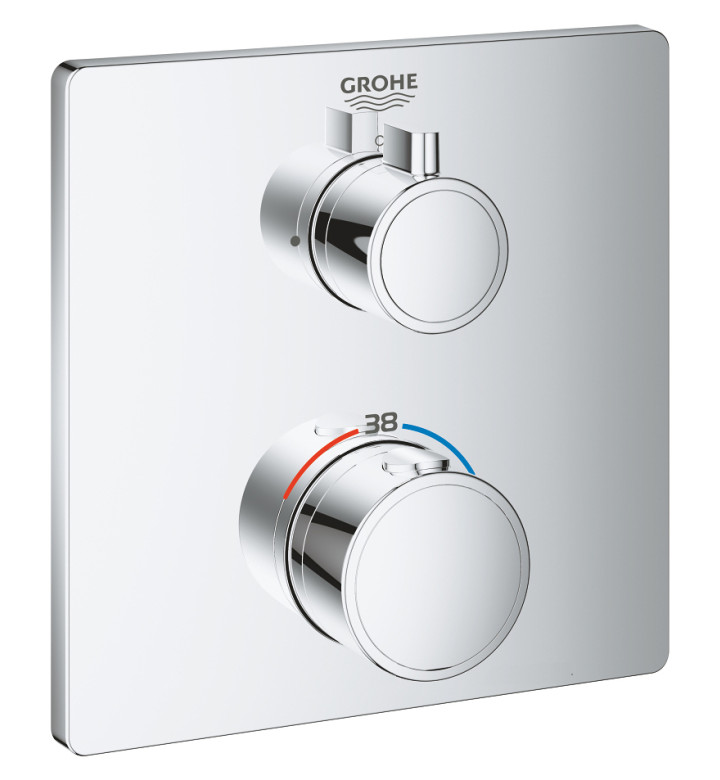 СМЕСИТЕЛ С ТЕРМОСТАТ GROHTHERM ЗА ДУШ С ЕДИН ИЗХОД 24078000