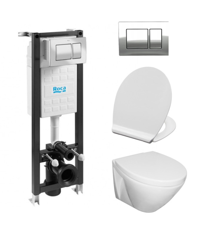 КОМПЛЕКТ ECO COMPACT С БУТОН К01 ХРОМ ГЛАНЦ 4 В 1 VIVA HAPPY, A89P00T010 + H8200960000001 + WQ8S03320000132