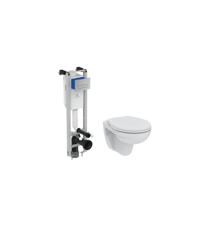 КОМПЛЕКТ ЗА WC, E2332AA + K881201, EUROVIT RIMLESS +