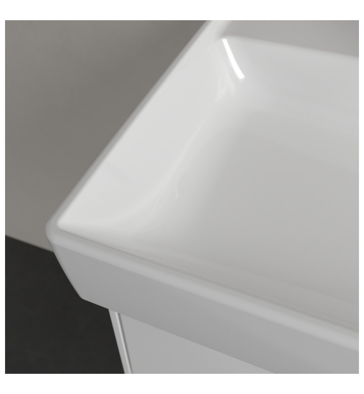 УМИВАЛНИК ЗА ВГРАЖДАНЕ В МЕБЕЛ, COLLARO, 650 Х 470 Х 160 MM С ПРЕЛИВНИК, ALPIN WHITE CERAMIC PLUS 4A3365R1
