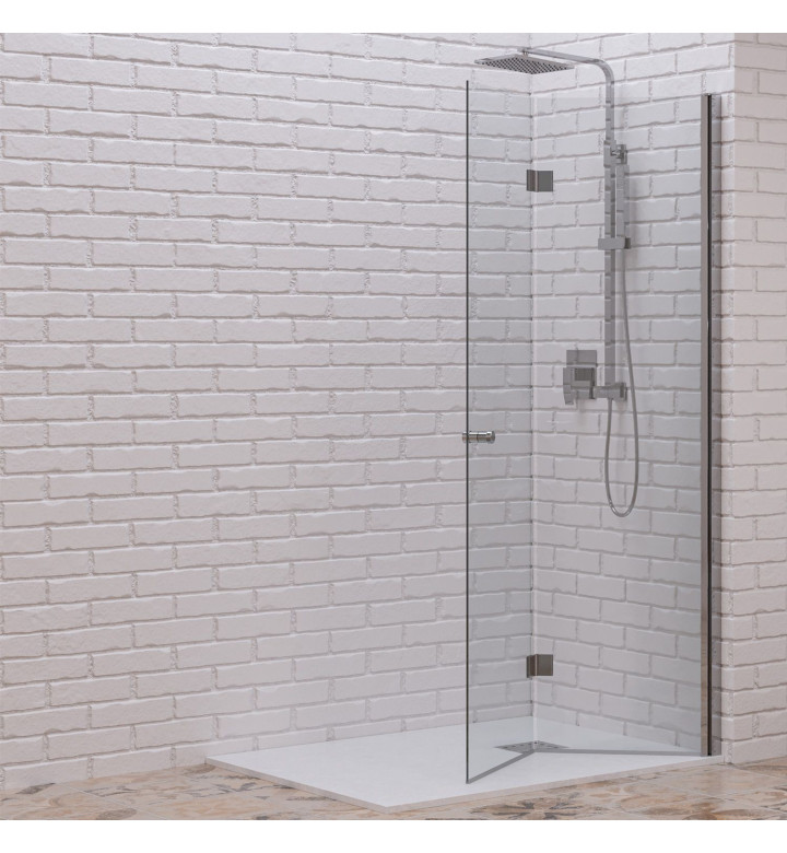 ДУШ ПАРАВАН 900 X 2000 MM, CLEAR NANO, 6 MM, ХРОМ 5206836659190