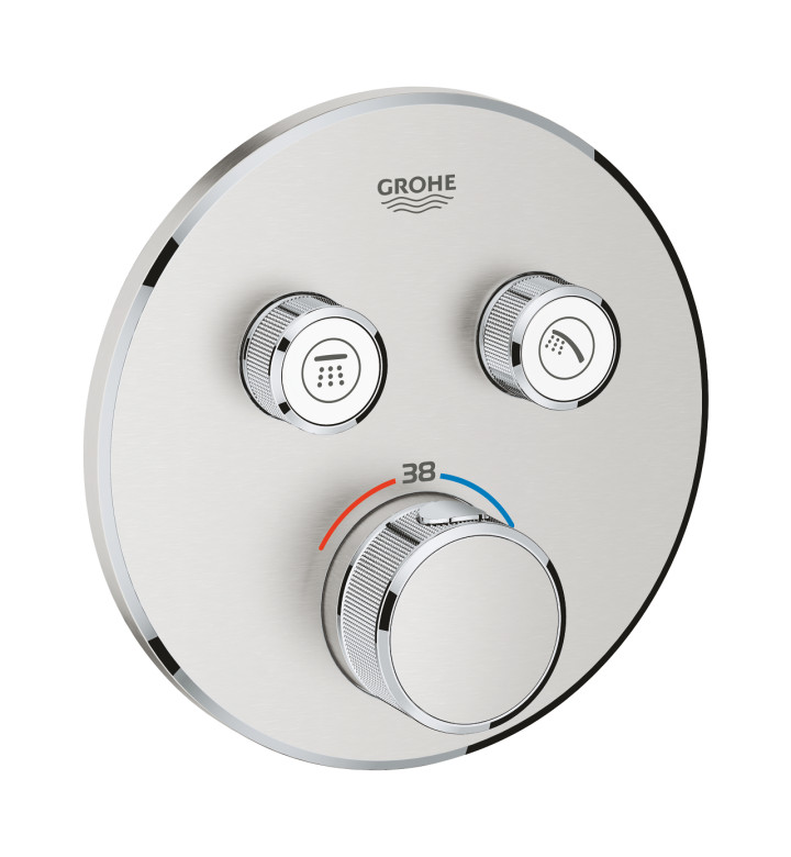 ТЕРМОСТАТЕН СМЕСИТЕЛ ЗА ВГРАЖДАНЕ GROHTHERM SMART CONTROL С 2 ИЗВОДА 29119DC0
