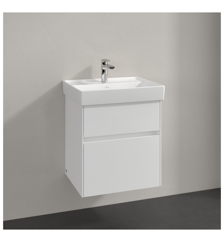 УМИВАЛНИК ЗА МЕБЕЛ, COLLARO, 550 Х 440 Х 160 MM, БЕЗ ПРЕЛИВНИК, АЛПИН БЯЛ, CERAMIC PLUS 4A3356R1