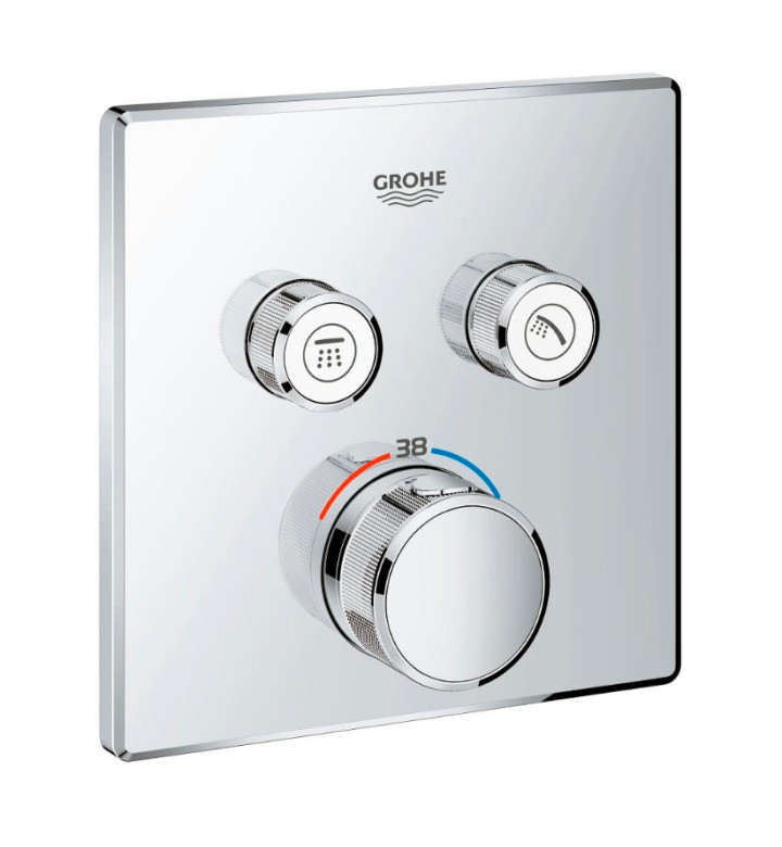 ТЕРМОСТАТЕН СМЕСИТЕЛ ЗА ВГРАЖДАНЕ С 2 ФУНКЦИИ GROHTHERM SMARTCONTROL 29124000