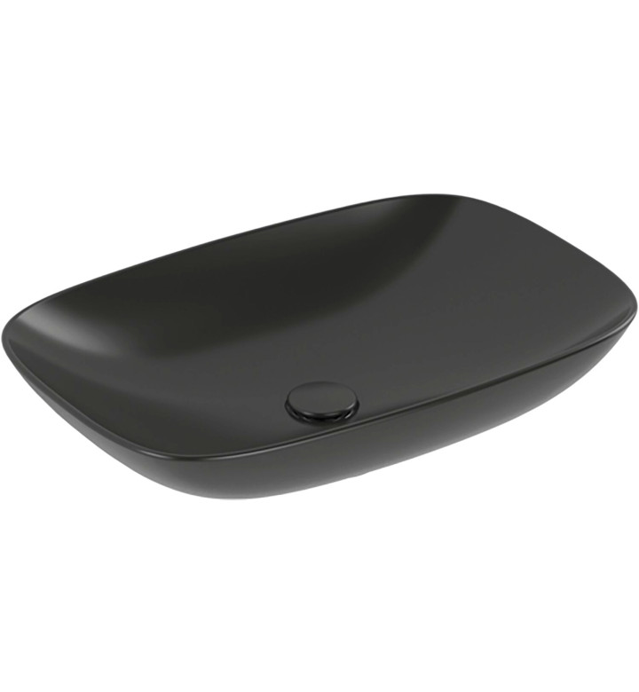 КЛАПАН PUSH-TO-OPEN, ЗА УМИВАЛНИЦИ С ПРЕЛИВНИК, ЧЕРЕН МАТ, PURE BLACK CERAMIC PLUS 681700R7